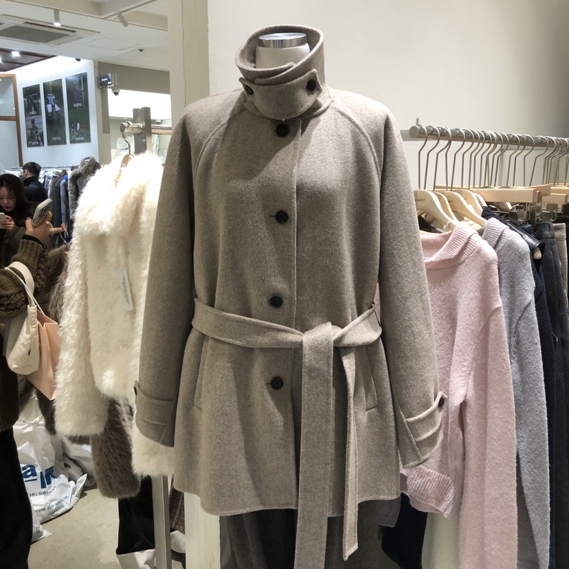 NAVYBURST東大門㊣代購女士新款時尚休閑25秋冬人氣短款大衣NAVY BURST短款大衣圖色1