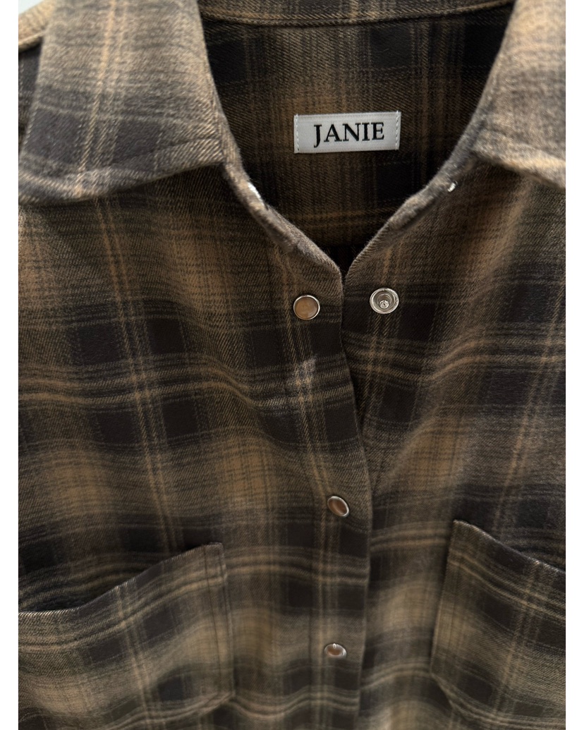 JANIE/NIA東大門㊣直郵女裝新款休閑人氣熱賣襯衫蕾絲衫格子JANIE/NIA襯衫/蕾絲衫