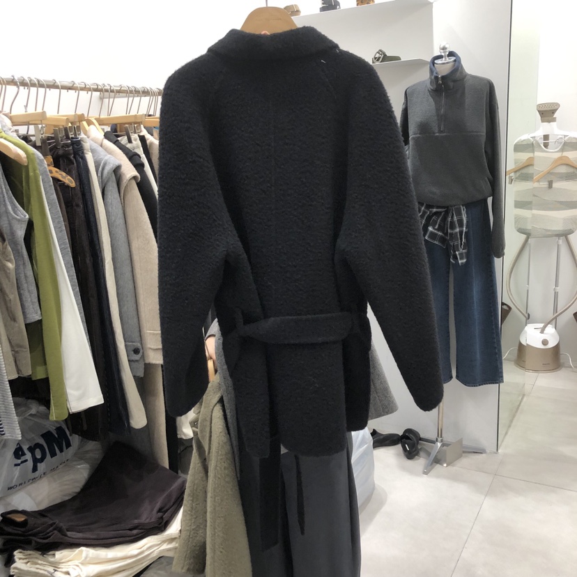 ANN MARGRET韓國代購㊣女裝新品25秋冬中長款大衣羊駝GRETA.Y中長款大衣