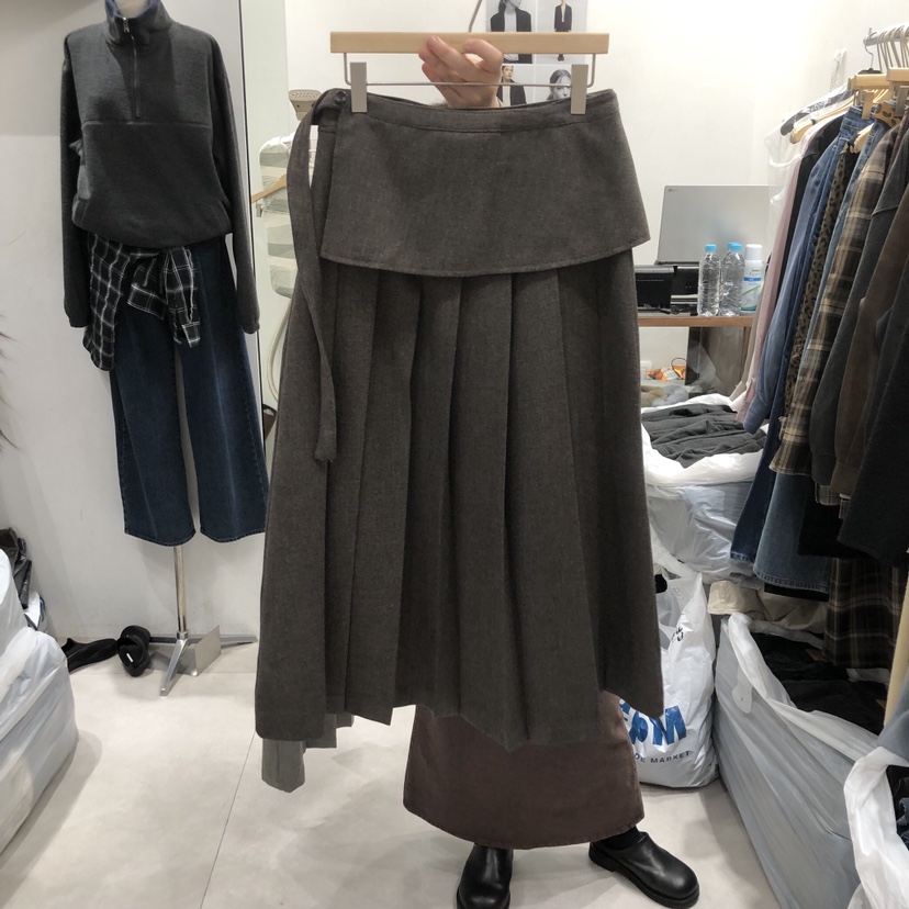 ANN MARGRET東大門㊣實拍女裝新款25秋冬套裝百褶褶裙GRETA.Y套裝