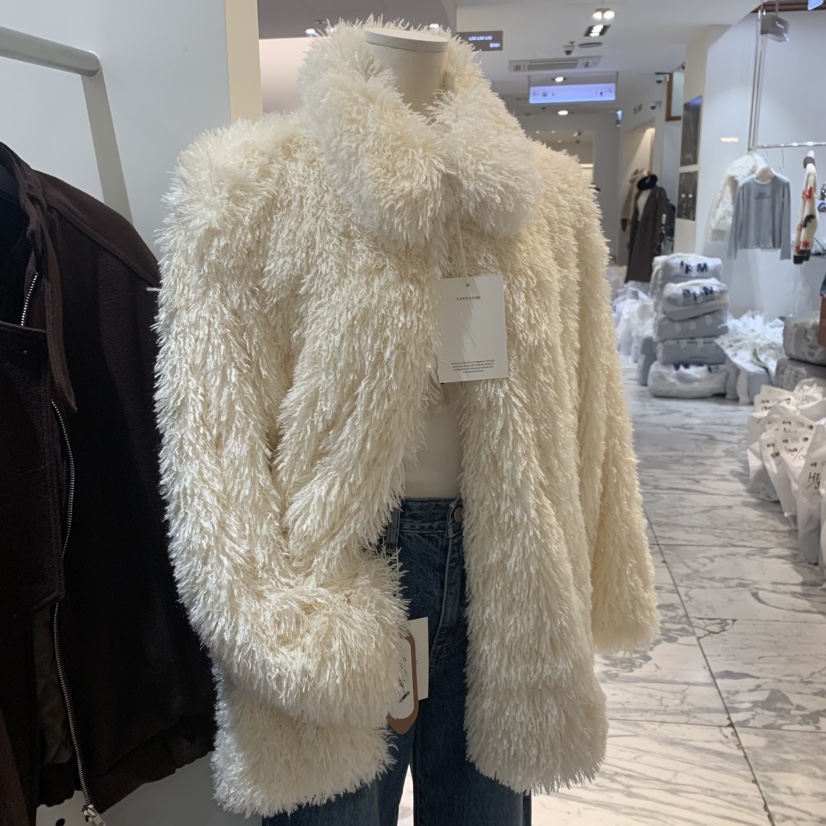 LOVE SOME東大門㊣代購女士新品人氣休閑熱賣25秋冬短款大衣LOVE SOME短款大衣圖色1