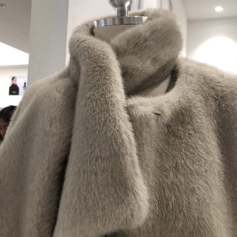 ANN MARGRET東大門㊣直郵女裝新款人氣短款大衣含圍巾保暖GRETA.Y短款大衣