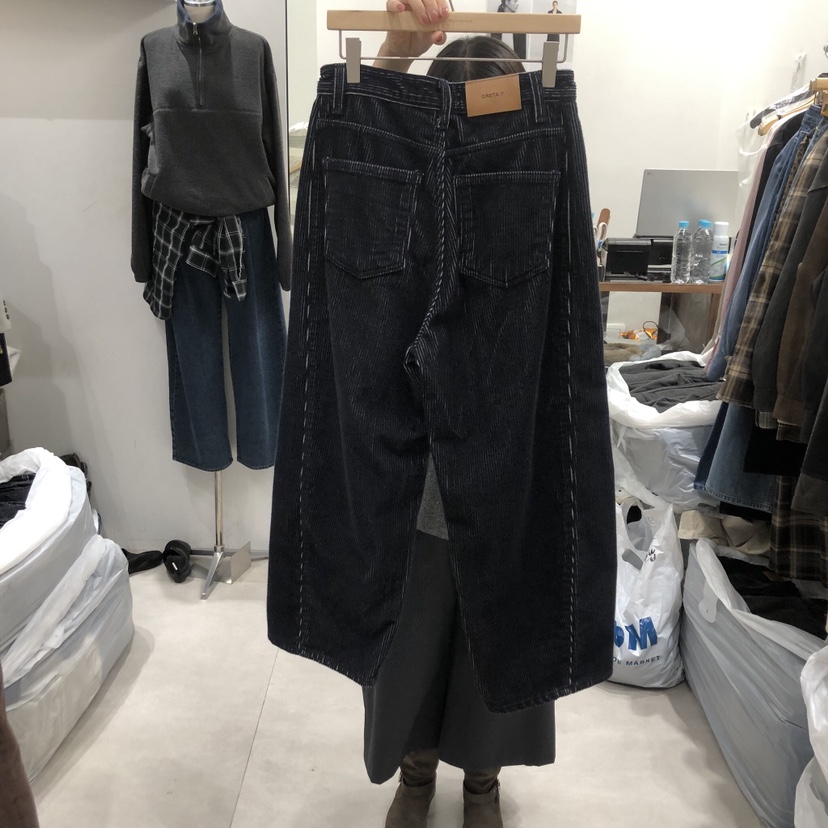 ANN MARGRET東大門㊣代購女裝新款25秋冬休閑褲闊腿褲加絨GRETA.Y休閑褲