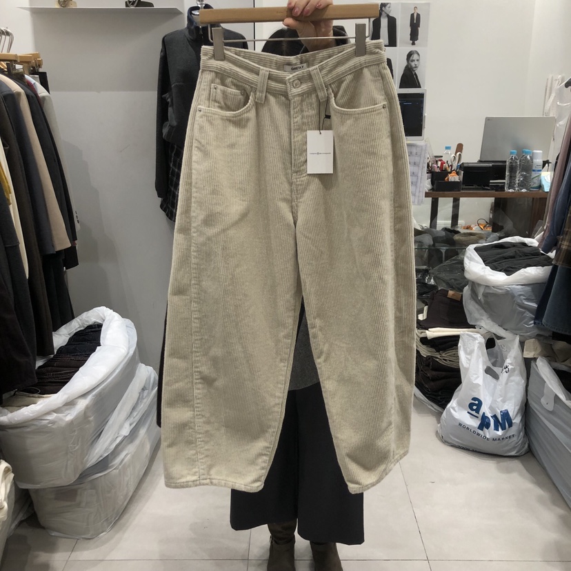 ANN MARGRET東大門㊣代購女裝新款25秋冬休閑褲闊腿褲加絨GRETA.Y休閑褲圖色3