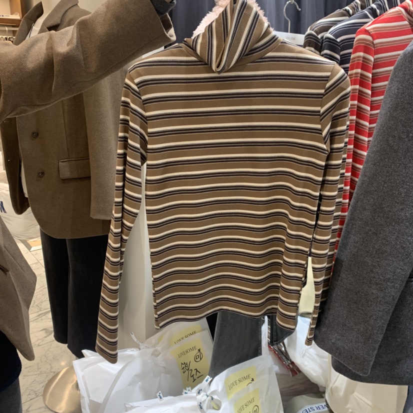 LOVE SOME東大門㊣代購女士新款25秋冬熱賣時尚職業長袖T恤LOVE SOME長袖T恤圖色2