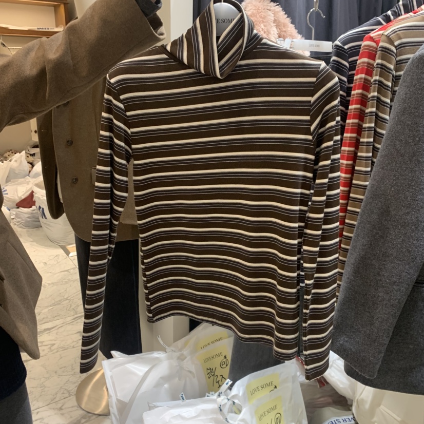 LOVE SOME東大門㊣代購女士新款25秋冬熱賣時尚職業長袖T恤LOVE SOME長袖T恤圖色3