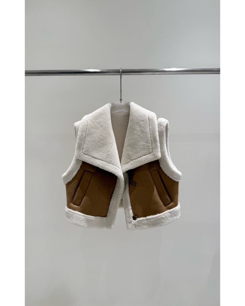 JANIE/NIA韓國直郵㊣女裝新款人氣熱賣職業休閑25秋冬馬甲JANIE/NIA馬甲圖色2