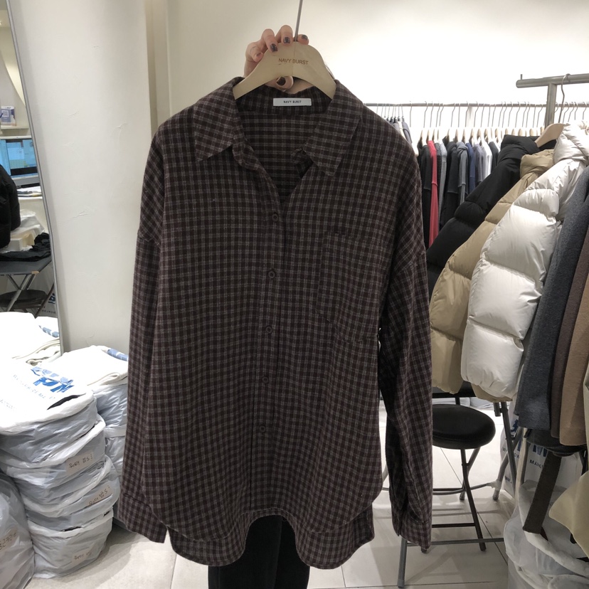 NAVYBURST東大門㊣直郵女裝新款熱賣職業推薦25秋冬襯衫蕾絲衫NAVY BURST襯衫/蕾絲衫圖色3