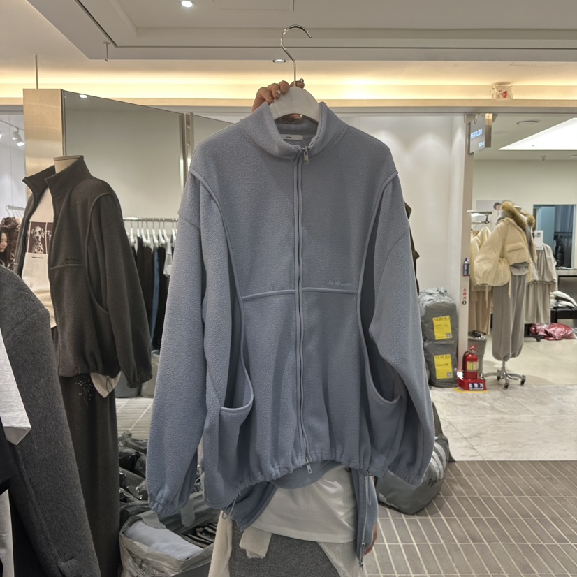 VIVE東大門㊣代購女裝新款時尚職業熱賣人氣25秋冬夾克連帽衫VIVE夾克圖色1