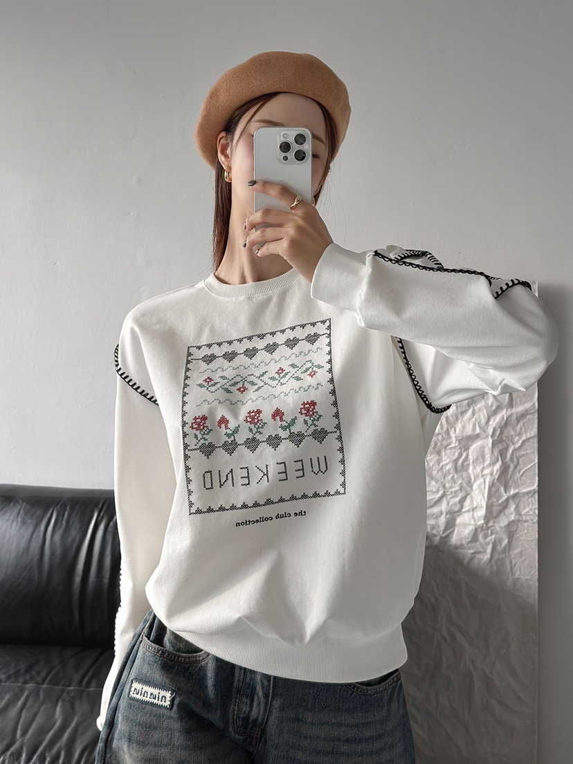 IAAN韓國代購㊣女士新款休閑熱賣人氣時尚25秋冬職業推薦衛衣iaAn衛衣