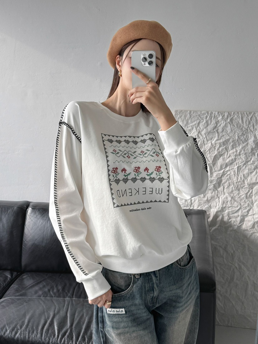 IAAN韓國代購㊣女士新款休閑熱賣人氣時尚25秋冬職業推薦衛衣iaAn衛衣