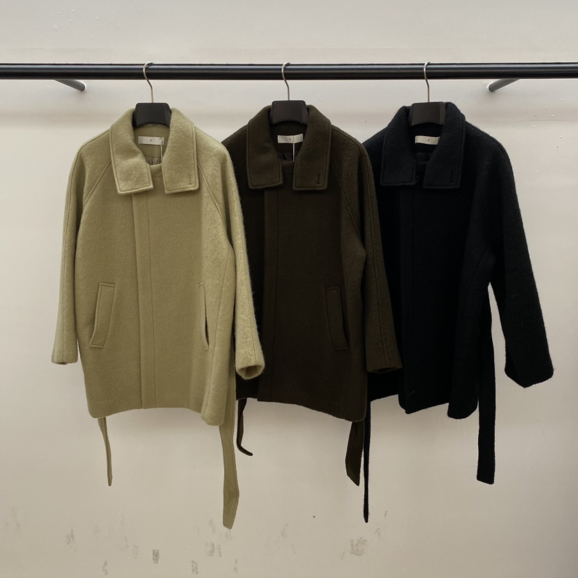 ID東大門㊣直郵女裝新款人氣職業時尚推薦25秋冬休閑短款大衣ID短款大衣