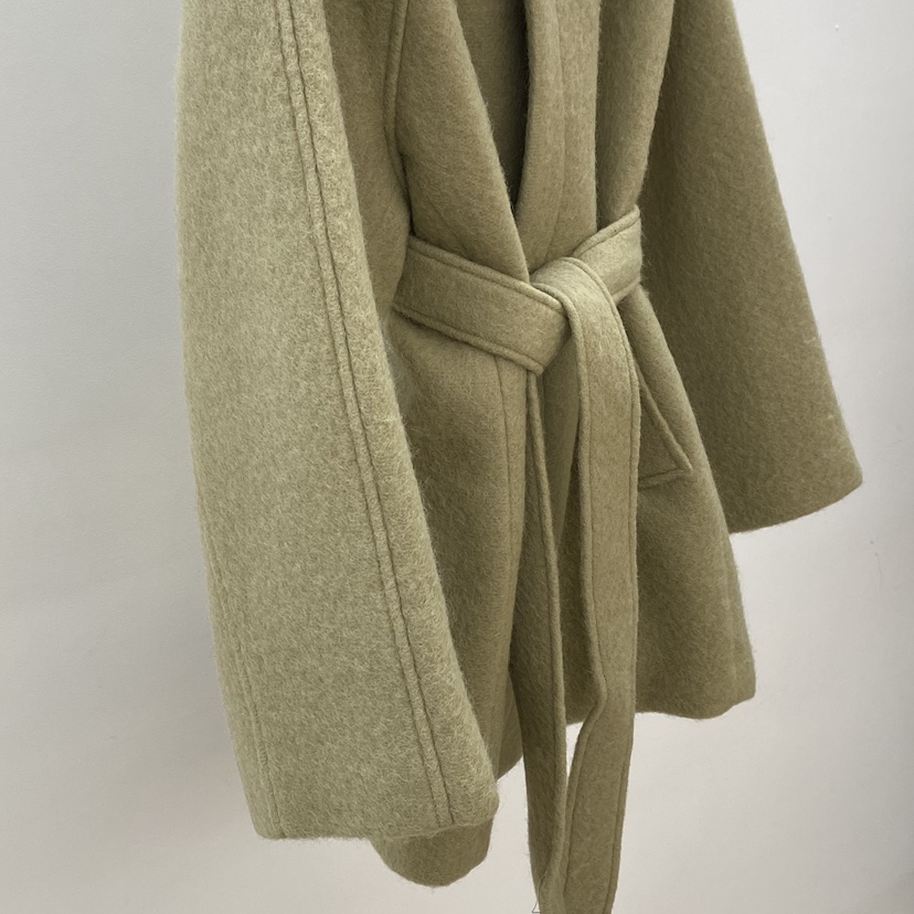 ID東大門㊣直郵女裝新款人氣職業時尚推薦25秋冬休閑短款大衣ID短款大衣