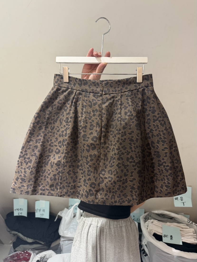 BELITA-L東大門㊣代購女裝新款熱賣25秋冬職業推薦短裙豹紋BELITA-L短裙