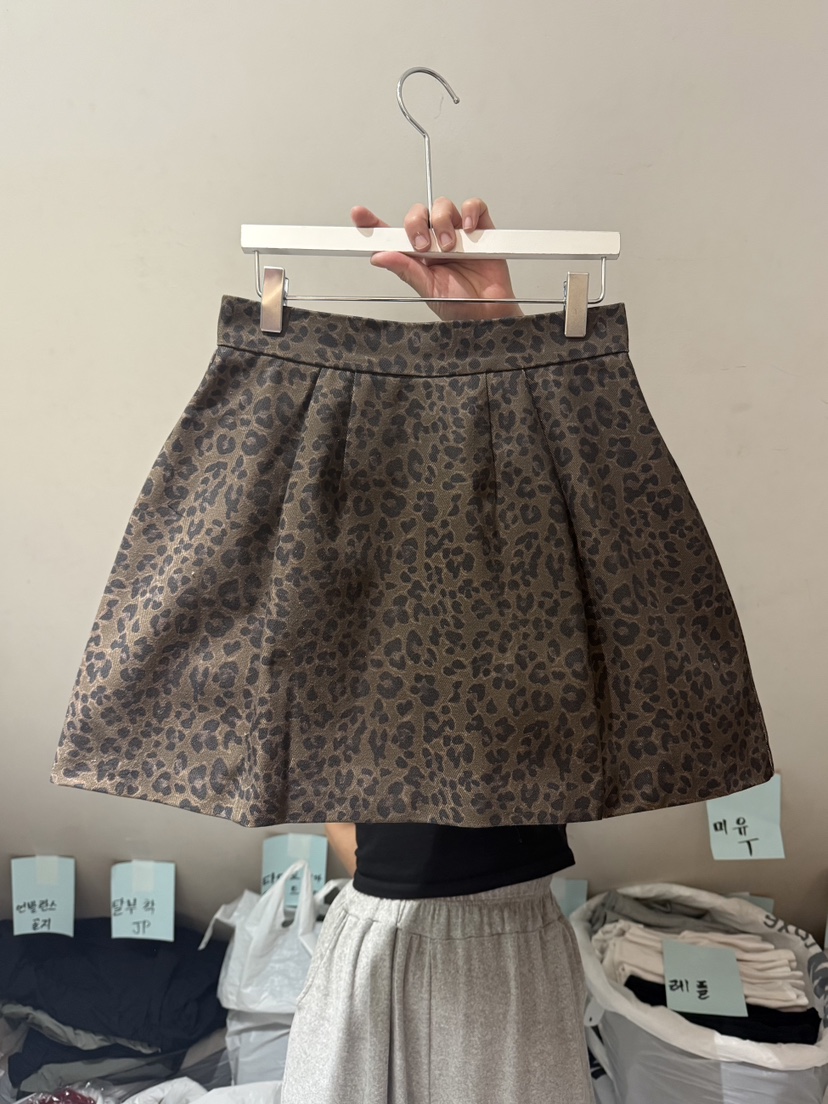 BELITA-L東大門㊣代購女裝新款熱賣25秋冬職業推薦短裙豹紋BELITA-L短裙圖色1