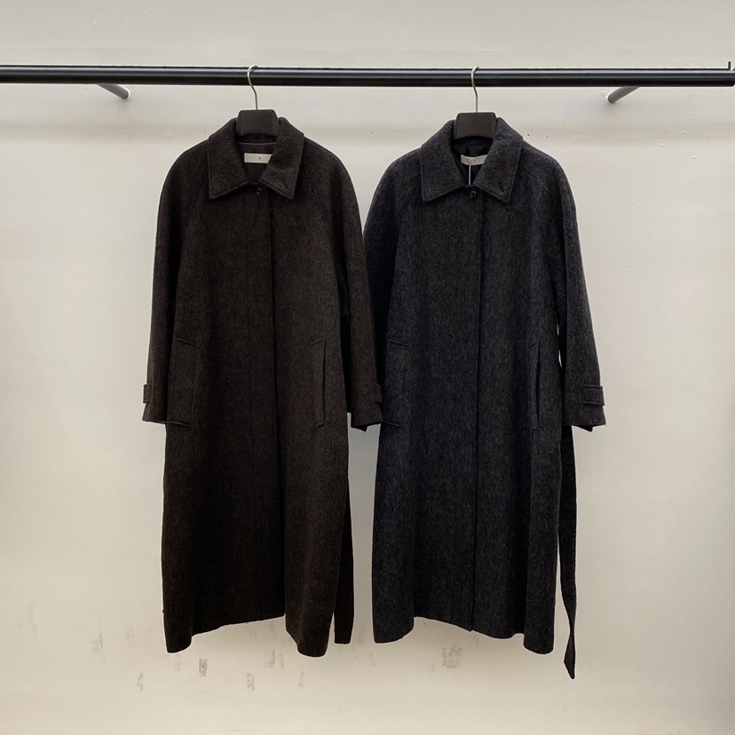 ID東大門㊣實拍女士新品推薦人氣職業時尚25秋冬中長款大衣羊毛ID中長款大衣