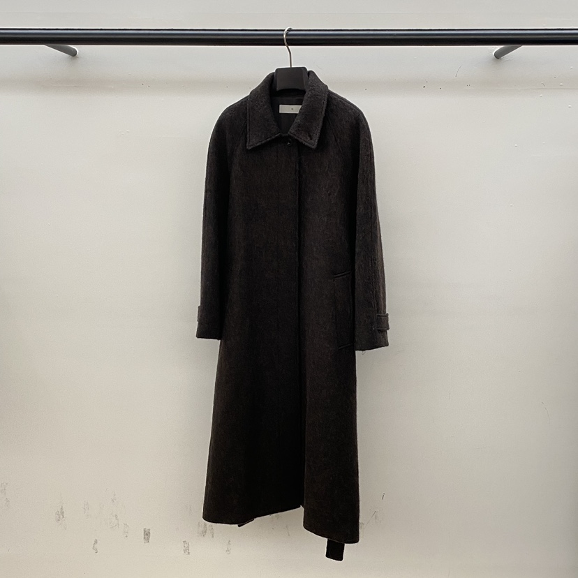 ID東大門㊣實拍女士新品推薦人氣職業時尚25秋冬中長款大衣羊毛ID中長款大衣圖色1棕色