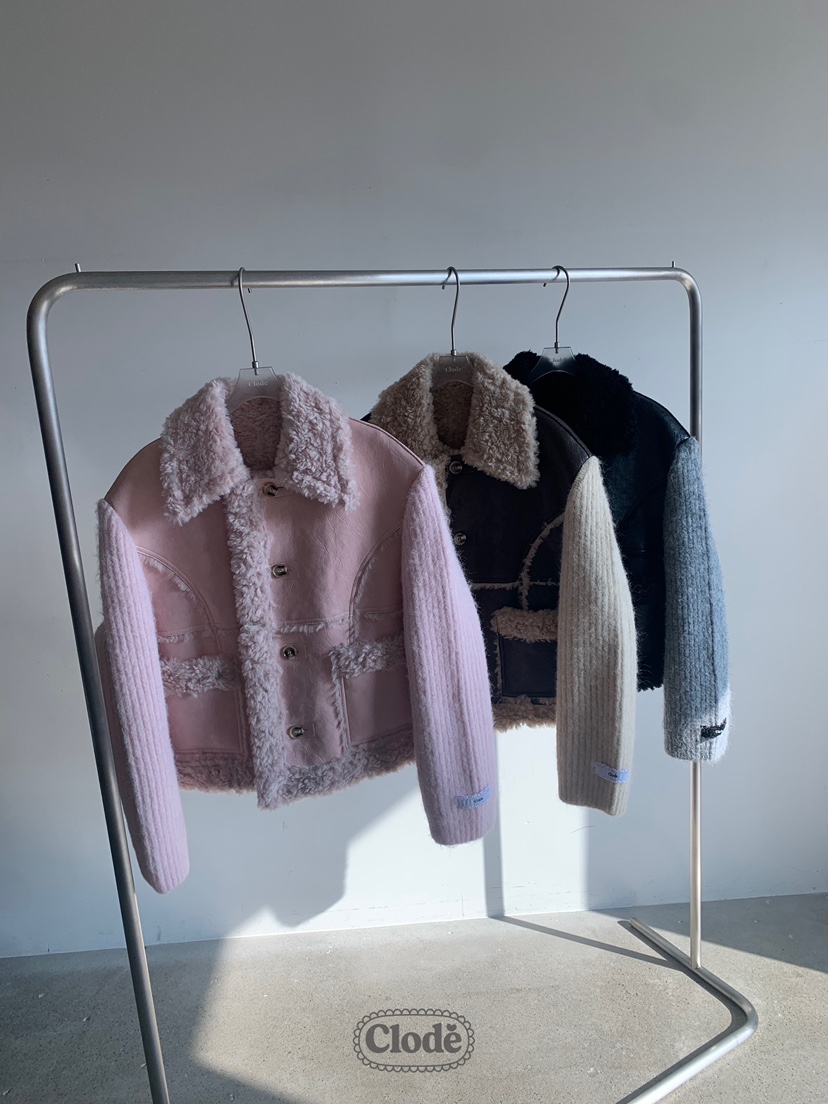 CLODE韓國直郵㊣女裝新品時尚25秋冬熱賣職業人氣夾克兩面可穿CLODE夾克