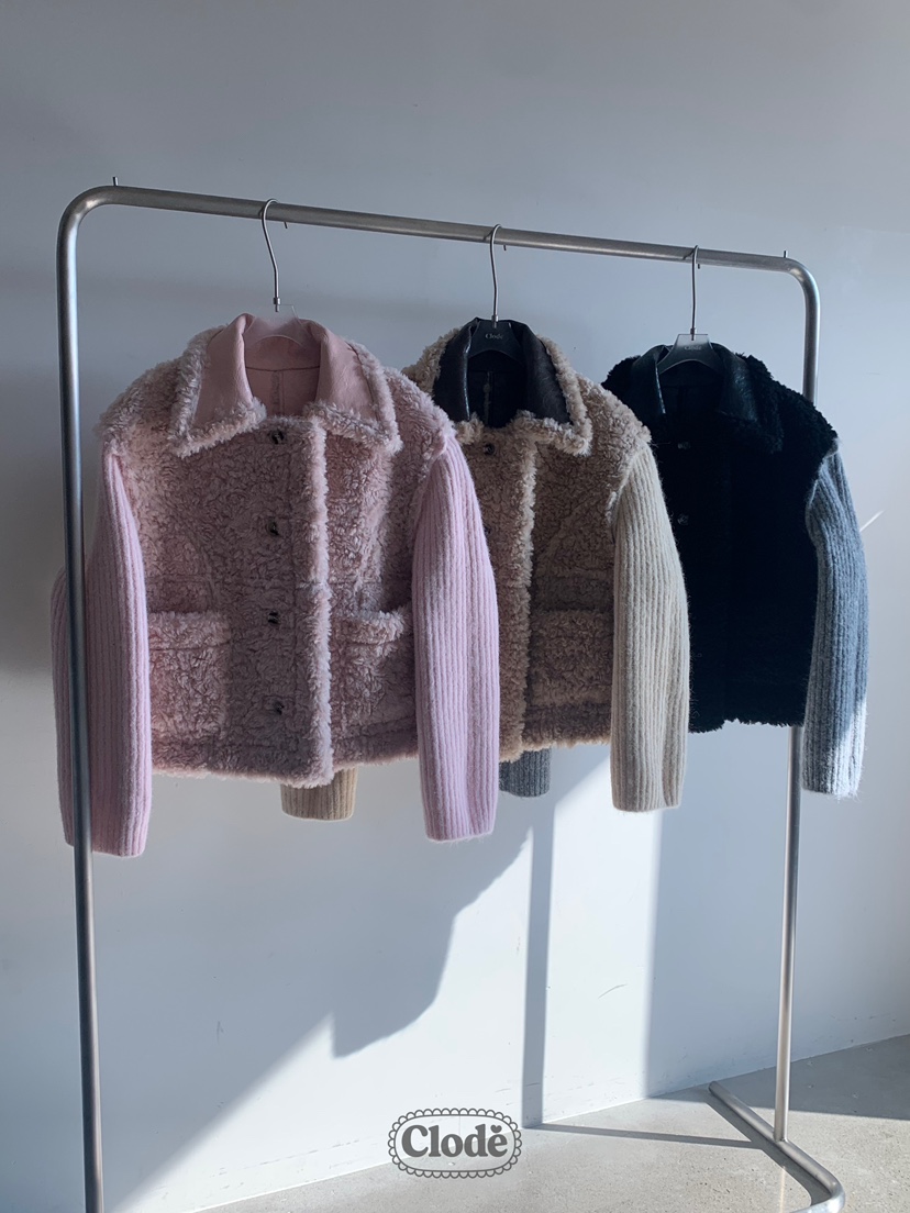 CLODE韓國直郵㊣女裝新品時尚25秋冬熱賣職業人氣夾克兩面可穿CLODE夾克