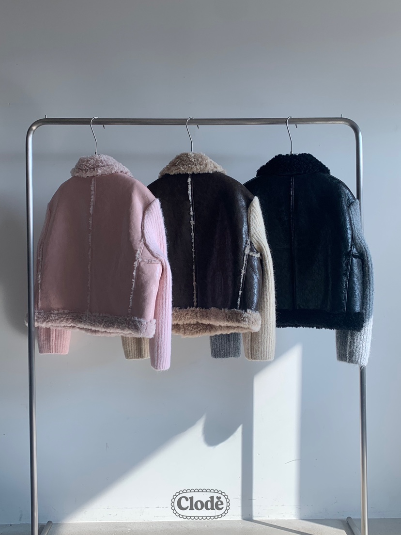 CLODE韓國直郵㊣女裝新品時尚25秋冬熱賣職業人氣夾克兩面可穿CLODE夾克