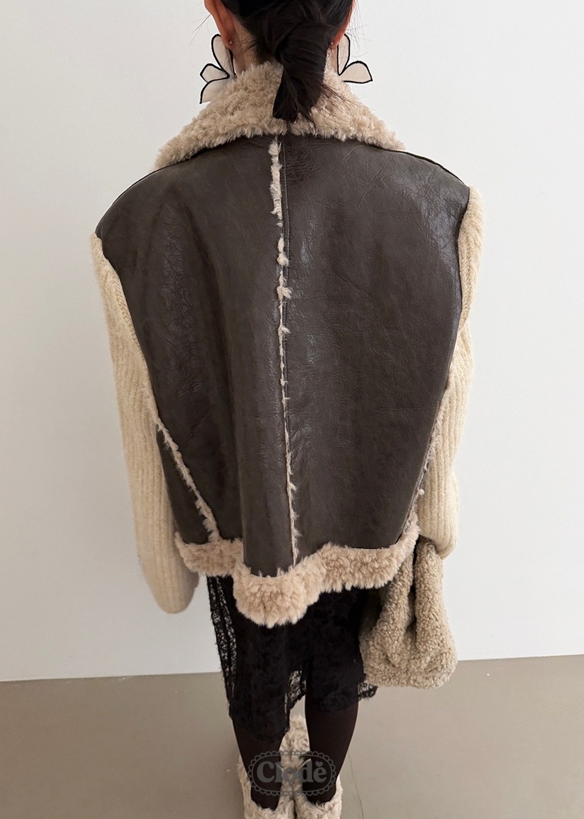 CLODE韓國直郵㊣女裝新品時尚25秋冬熱賣職業人氣夾克兩面可穿CLODE夾克