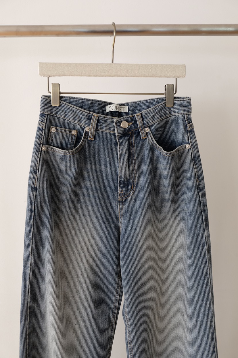 SORBET東大門㊣實拍女裝新品熱賣真品推薦人氣25秋冬牛仔褲SORBET/flat white牛仔褲