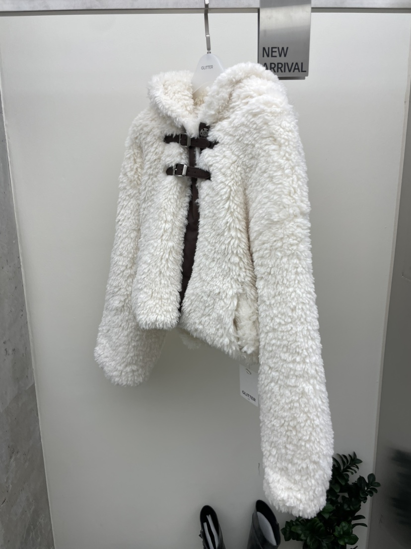 GLITTER韓國直郵㊣女士新品休閑推薦時尚熱賣25秋冬短款大衣GLITTER短款大衣圖色2