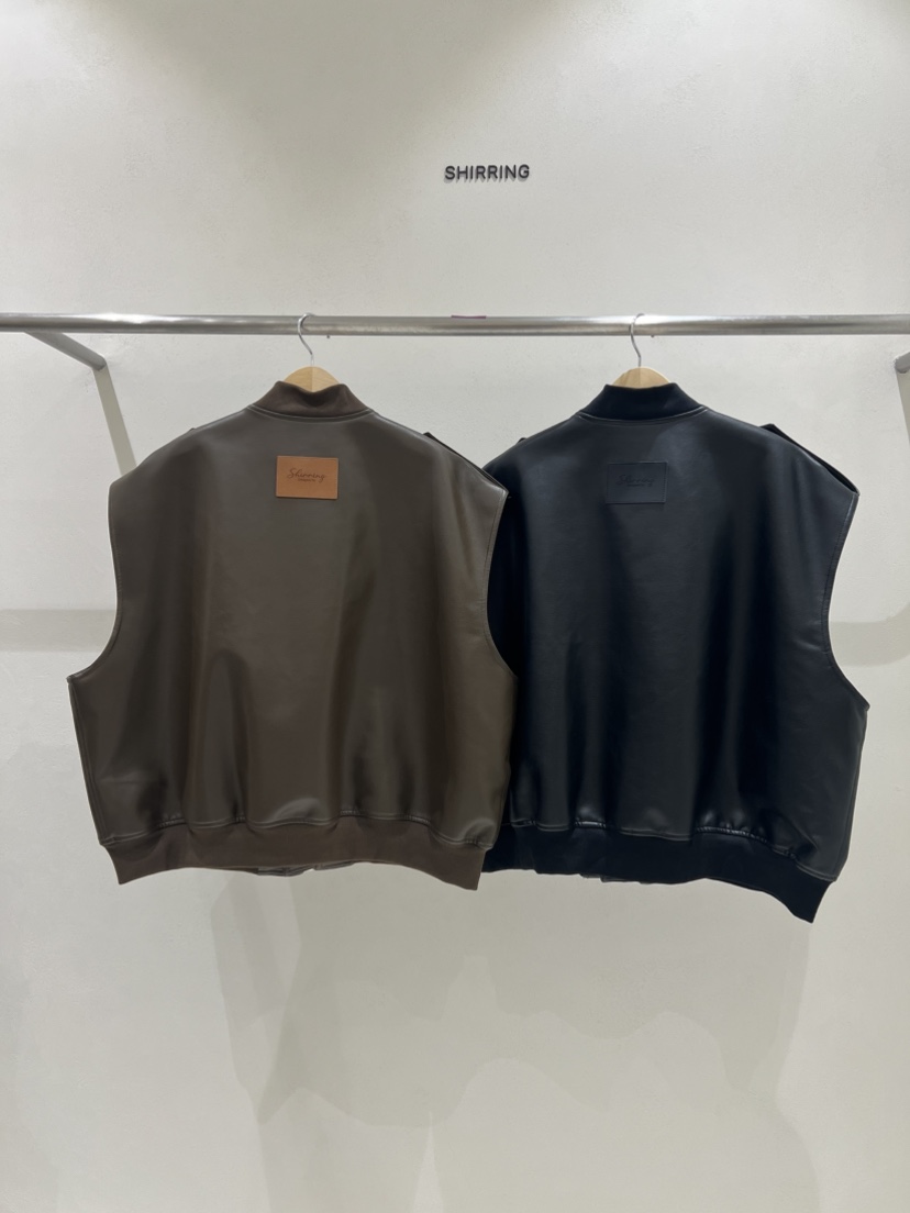 SHIRRING韓國代購㊣女裝新款時尚人氣推薦真品馬甲口袋打折SHIRRING馬甲