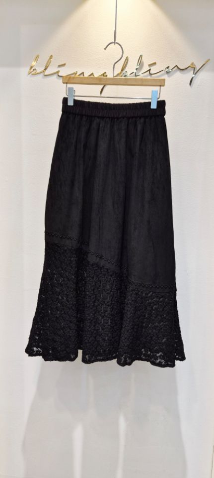 BLING BLING-S東大門㊣代購女士新品時尚職業人氣長裙絨面革BLING BLING-S長裙圖色2