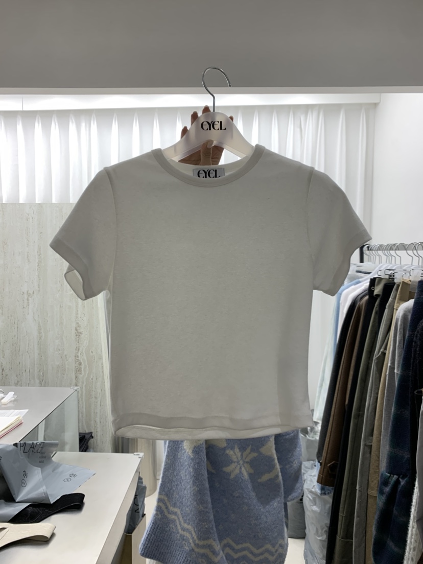EYEL韓國代購㊣女士新款職業推薦真品25秋冬休閑熱賣人氣T恤EYELT恤圖色1