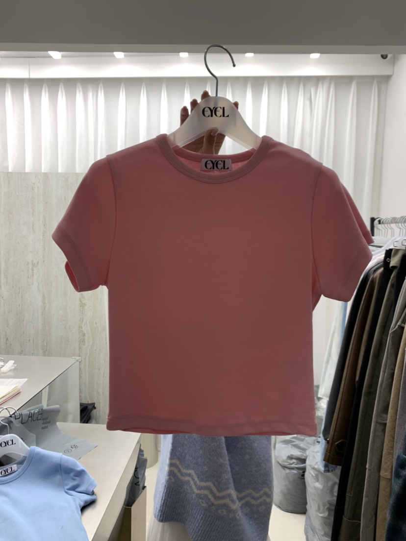EYEL韓國代購㊣女士新款職業推薦真品25秋冬休閑熱賣人氣T恤EYELT恤圖色2