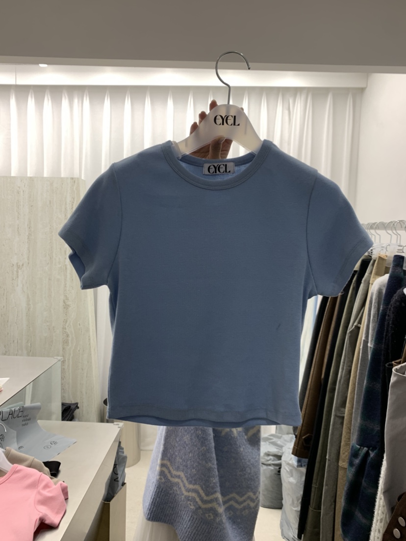 EYEL韓國代購㊣女士新款職業推薦真品25秋冬休閑熱賣人氣T恤EYELT恤圖色3