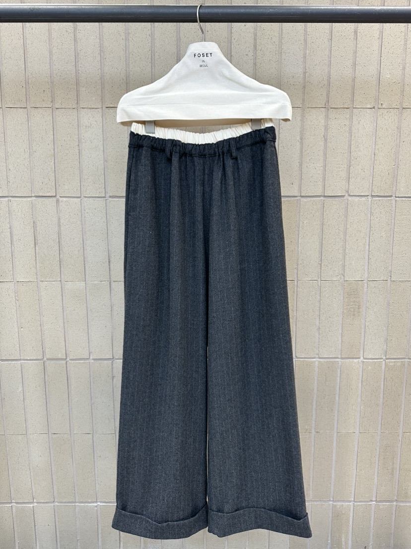 FOSET韓國直郵㊣女裝新品職業休閑真品推薦熱賣25秋冬休閑褲FOSET休閑褲圖色1