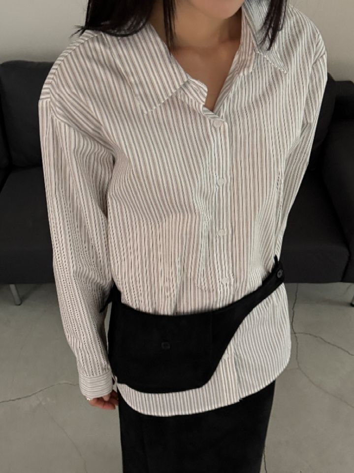 MOMENT東大門㊣實拍女裝新品推薦休閑真品熱賣時尚襯衫蕾絲衫MOMENT/RECOVER襯衫/蕾絲衫