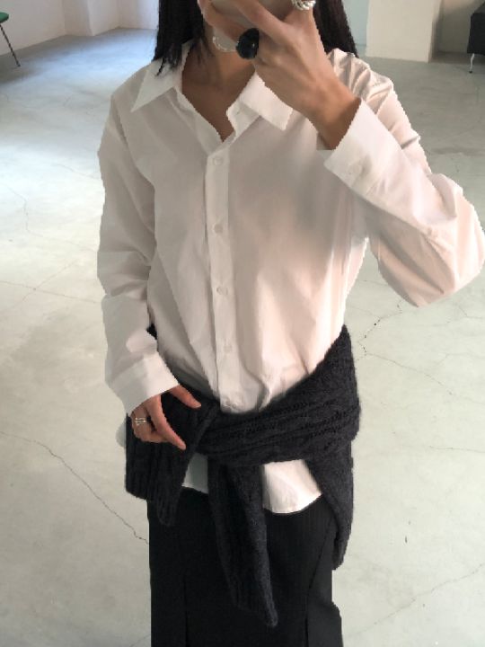 MOMENT東大門㊣實拍女裝新品推薦休閑真品熱賣時尚襯衫蕾絲衫MOMENT/RECOVER襯衫/蕾絲衫