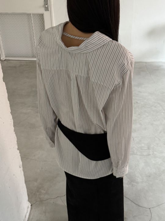 MOMENT東大門㊣實拍女裝新品推薦休閑真品熱賣時尚襯衫蕾絲衫MOMENT/RECOVER襯衫/蕾絲衫