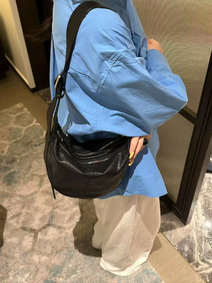 TROUVAILLE東大門㊣代購女裝新款推薦休閑25秋冬單肩斜跨包拉鏈TROUVAILLE單肩/斜跨包圖色3