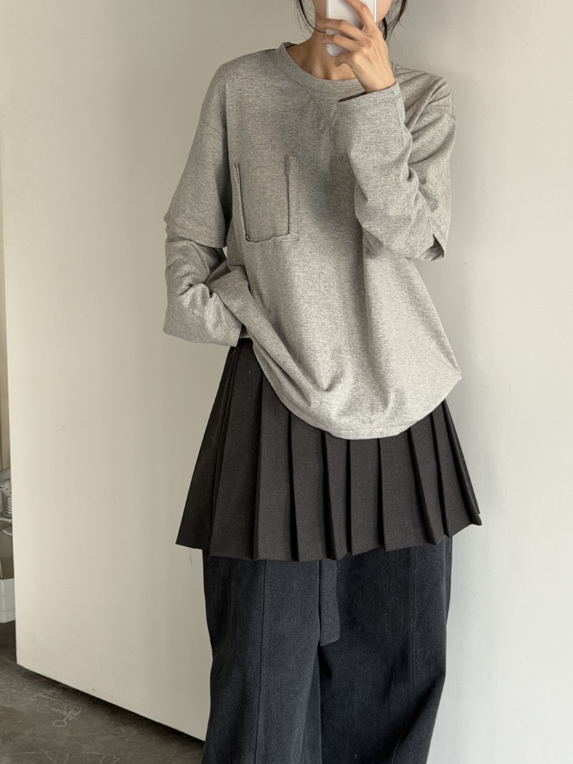 FOSET韓國直郵㊣女裝新款熱賣職業真品休閑時尚人氣長袖T恤FOSET長袖T恤