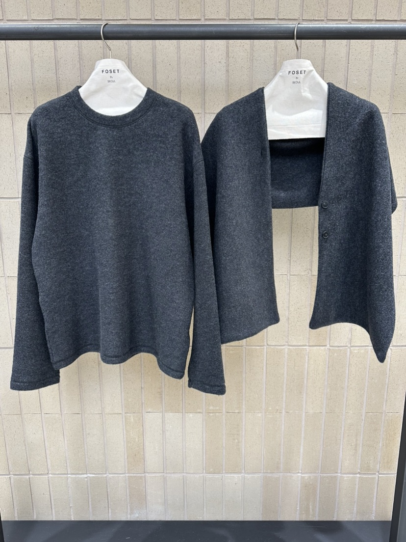 FOSET韓國直郵㊣女士新款職業休閑時尚25秋冬熱賣真品套裝圍巾FOSET套裝圖色2