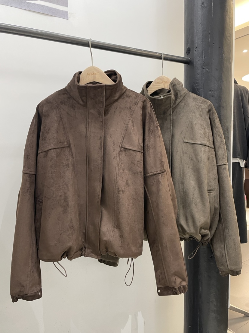 MOMENT韓國代購㊣女士新款人氣真品休閑25秋冬時尚熱賣夾克MOMENT/RECOVER夾克