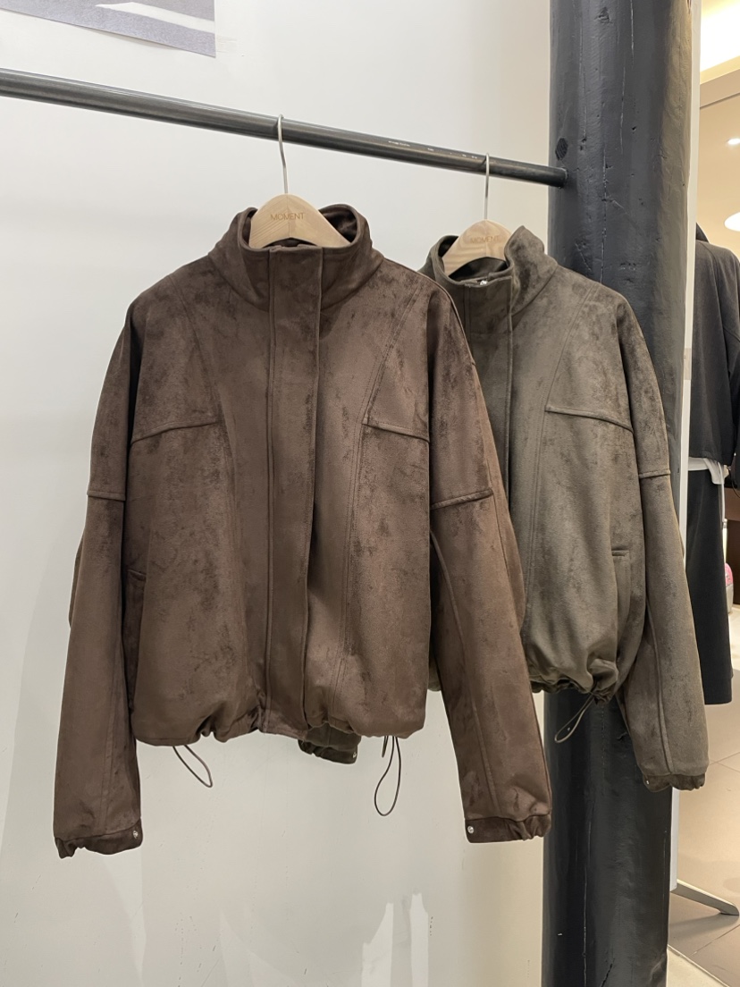 MOMENT韓國代購㊣女士新款人氣真品休閑25秋冬時尚熱賣夾克MOMENT/RECOVER夾克