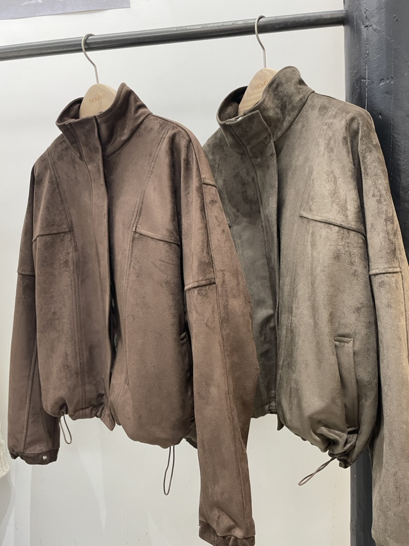 MOMENT韓國代購㊣女士新款人氣真品休閑25秋冬時尚熱賣夾克MOMENT/RECOVER夾克