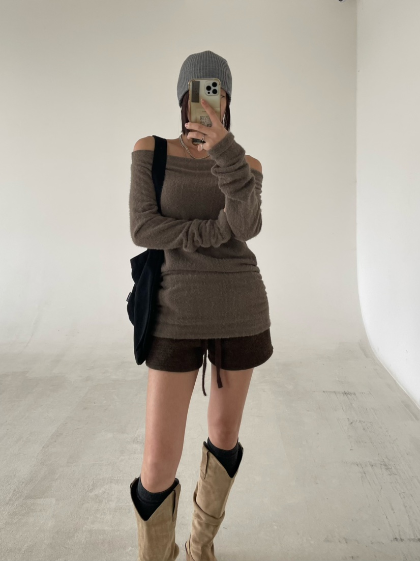 REIZ東大門㊣代購女裝新款職業25秋冬推薦時尚休閑人氣長袖T恤REIZ長袖T恤