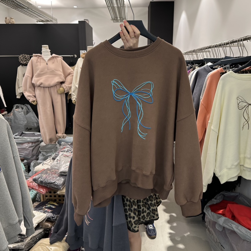 A.CES韓國代購㊣女裝新品25秋冬真品推薦時尚人氣職業衛衣A.CES衛衣圖色4