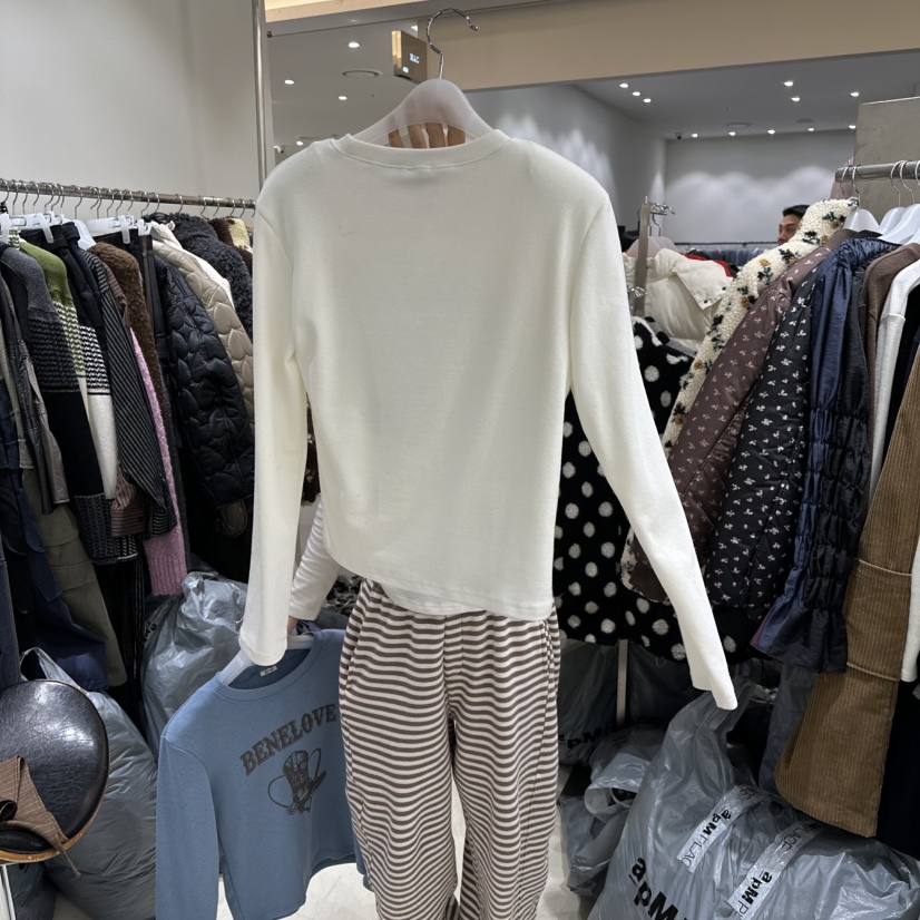 BENE韓國代購㊣女裝新品真品職業25秋冬時尚推薦休閑長袖T恤BENE長袖T恤