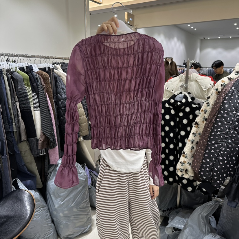 BENE韓國直郵㊣女士新款休閑真品推薦時尚人氣25秋冬襯衫蕾絲衫BENE襯衫/蕾絲衫