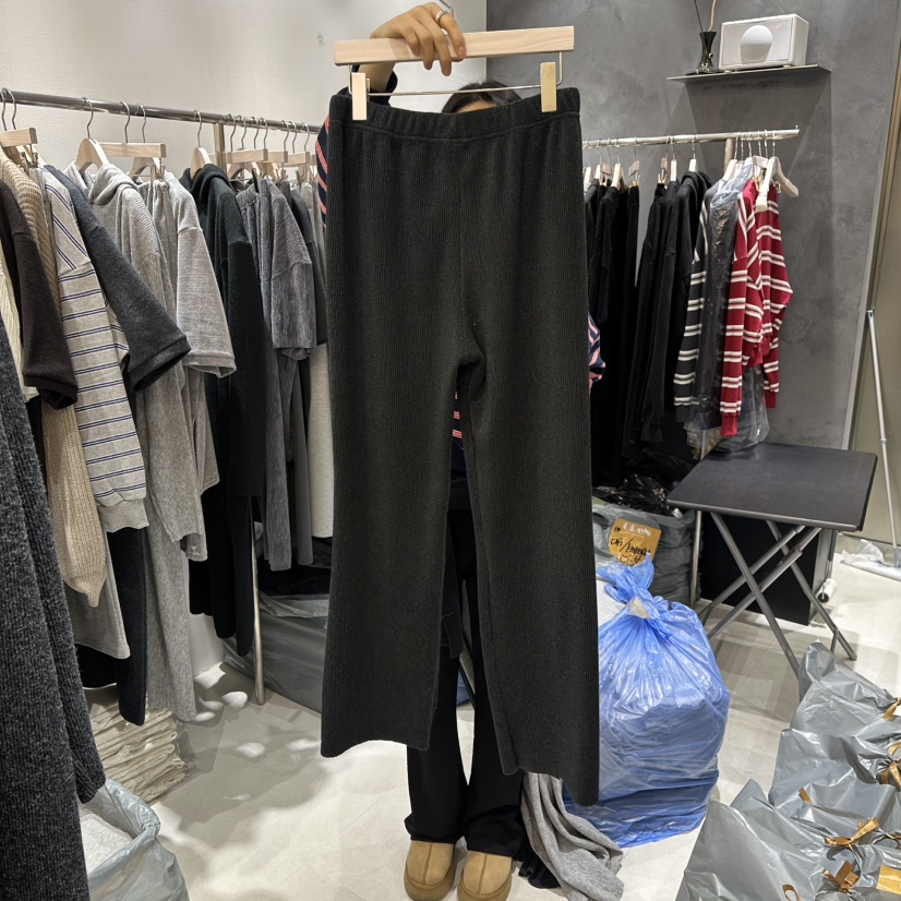 OPEN韓國代購㊣女士新品25秋冬職業真品休閑人氣休閑褲喇叭OPEN休閑褲