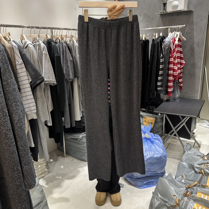 OPEN韓國代購㊣女士新品25秋冬職業真品休閑人氣休閑褲喇叭OPEN休閑褲圖色2