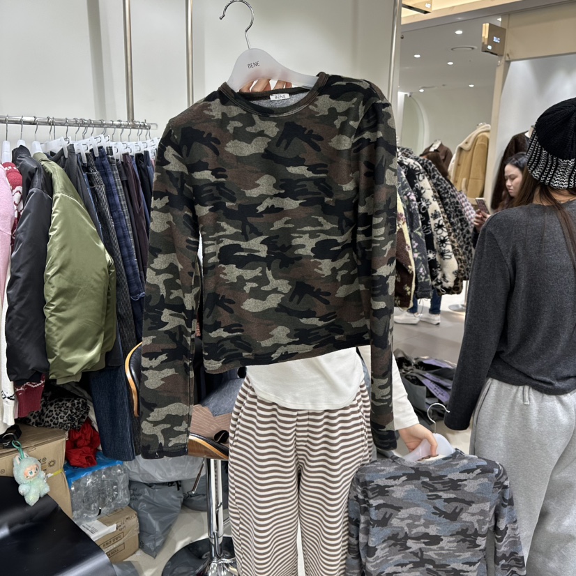 BENE東大門㊣實拍女裝新款休閑職業時尚真品人氣25秋冬長袖T恤BENE長袖T恤圖色1