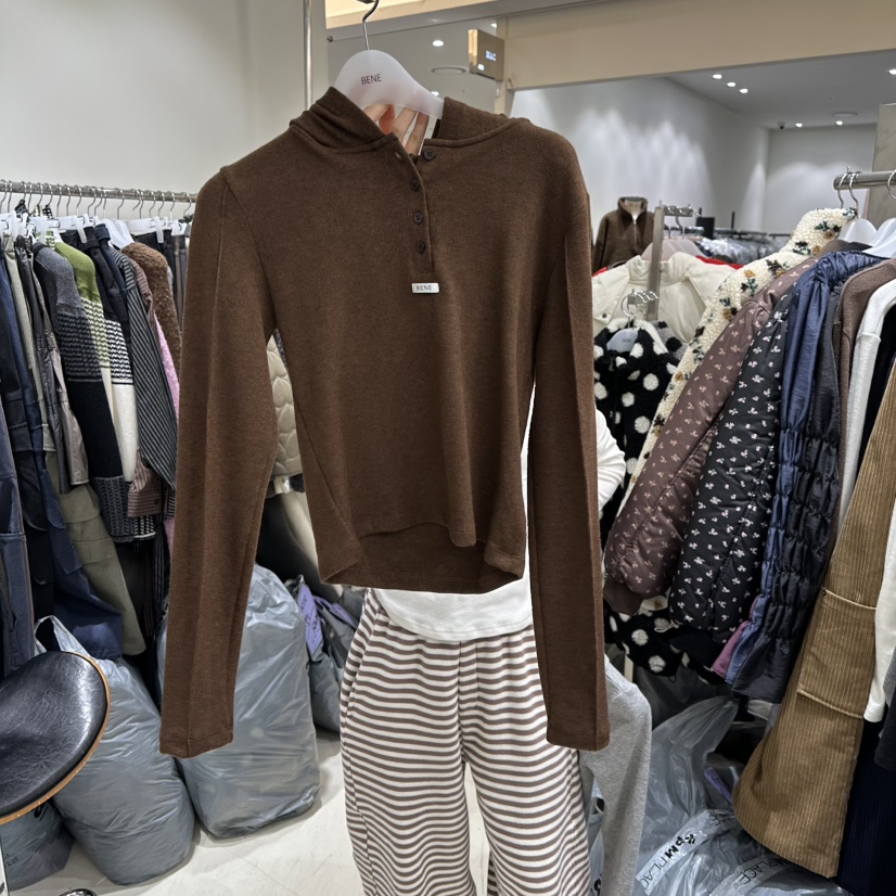 BENE東大門㊣代購女士新品熱賣人氣推薦時尚休閑職業長袖T恤BENE長袖T恤圖色3